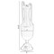 Uniquewise Antique Style 2 Handle Metal Jug Floor Vase for Entryway, Living Room or Dining Room, Small QI004440.S - alternate 4